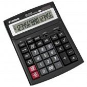 Calculator de birou CANON, WS1610T, ecran 16 digiti, alimentare solara si baterie, negru