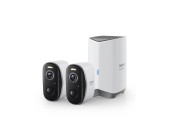 CAMERA IP Exterior Baseus N1 +, 2K, 2304 x 1296, kit 2 camere + acumulator integrat, unghi pana la 120 grade, IP67, dist. IR 30 m, tip lentila fixa 3 mm, 3 Mpx, wireless + RJ-45, slot SD card