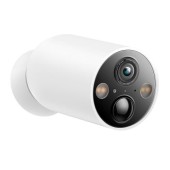 CAMERA IP Exterior cu acumulator TP-LINK, IP66, dist. IR 15 m, tip lentila fixa 3.15 mm, 3 Mpx rezolutie 2K, wireless, microfon, carcasa plastic, necesita HUB, include 2 bucati, Tapo C425