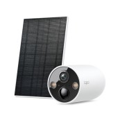 CAMERA IP Exterior cu acumulator TP-LINK, include panou solar, IP66, dist. IR 15 m, tip lentila fixa 3.15 mm, 3 Mpx rezolutie 2K, wireless, microfon, carcasa plastic, necesita HUB