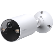 CAMERA IP Exterior cu acumulatori TP-LINK, IP66, dist. IR 15 m, tip lentila fixa 3.15 mm, 3 Mpx rezolutie 2K, RJ-45 + wireless, microfon, carcasa plastic, include 2 bucati, Tapo C410