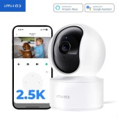 CAMERA IP indoor Imilab, supraveghere 360 grade, 2.5K, 2048x1080, dist. IR 30 m, 3 Mpx, wireless, microfon, carcasa plastic, slot SD card da