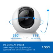 CAMERA IP TP-LINK, include 2 bucati Tapo C200, wireless, cube, pt. interior, dist. IR 9 m, tip lentila fixa 4 mm, 2 Mpx, microfon, carcasa plastic, slot SD card
