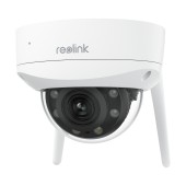 Camera supraveghere exterior Dome wireless WiFi 6 Reolink FullColor W437, 4K, Lumina alba / IR 30m, 2.7-13.5 mm, microfon si difuzor, slot card, vizualizare de pe telefon