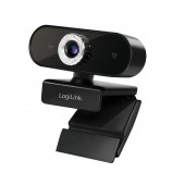 CAMERA WEB LOGILINK senzor. 1080p Full-HD cu rezolutie video 1920x1080; inclinare 30grade, rotatie 180grade, microfon, cablu 1.45m