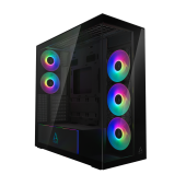 CARCASA Arctic Xtender Mirror BK, mid tower, max 8xfan, 3xP14 ProR ARGB si 2xP12Pro ARGB instalate, PSU shroud 24 LED ARGB, USB-C x 1, USB 3.2 x 2, audio+mic, 7 sloturi expans, negru