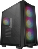 CARCASA DeepCool CC560 MESH V2, middle tower, gaming, fara sursa, suporta 8xfan, 4xfan inclus, USB 3.2 gen1 x 2, audio, 7 sloturi expansiune, negru