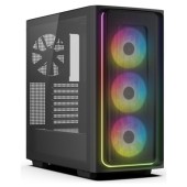 CARCASA DeepCool CG540 MESH, middle tower, gaming, fara sursa, suporta 6xfan, 4xfan inclus, USB 3.2 gen1 x 2, audio+mic, 7 sloturi expansiune, negru