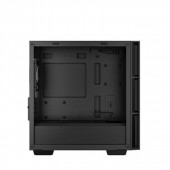 CARCASA DeepCool CH360, Mini Tower, ATX, fara sursa, 3xfan, USB 3.2 gen 1 x 1, USB 2.0 x 2, audio, PSU shroud, 4 sloturi expansiune, iluminare ARGB, negru