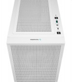 CARCASA DeepCool CH360 WH, Mini Tower, ATX, fara sursa, 3xfan, USB 3.2 gen 1 x 1, USB 2.0 x 2, audio, PSU shroud, 4 sloturi expansiune, iluminare ARGB, alb