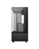CARCASA DeepCool CH690 DIGITAL, middle tower, gaming, fara sursa, suporta 10xfan PSU shroud, USB Type-C x 1, USB 3.1 gen1 x 2, audio+mic, 8 sloturi expansiune, negru