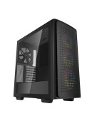 CARCASA DEEPCOOL, Middle Tower, E-ATX fara sursa, sticla securizata, 3 x 120mm RGB fan, 1 x 140mm black fan , USB 3.0 x 2, USB 3.1 Type-C x 1, Jack 3.5mm x 1, R--BKAAE4-G-1