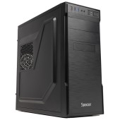 CARCASA SPACER - office, Middle Tower, ATX, APOLLO, 500, USB 3.0 x 2, USB Type C x 1, HD Audio, black