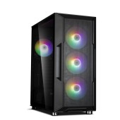 CARCASA Zalman i3 Neo TG, middle tower, gaming, fara sursa, suporta 8xfan, 4xfan inclus, PSU shroud, USB 3.1 gen1 x 2, USB 2.0 x 1, audio+mic, 7 sloturi expansiune, negru
