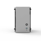 CARCASA Zalman M2 mini, mini tower, gaming, compatibil sursa SFX, SFX-L, suporta 2xfan, 1xfan inclus USB Type-C x 1, USBx1, 2 sloturi expansiune, argintiu, M2 mini