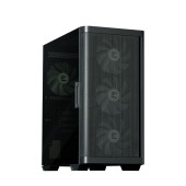 CARCASA Zalman M4, mini tower, gaming, fara sursa, suporta 8xfan, 6xfan inclus, PSU shroud, USB 3.1 gen1 x 2, USB 2.0 x 1, audio+mic negru