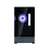 CARCASA Zalman P30 v2, mini tower, gaming, fara sursa, suporta 9xfan, 3xfan inclus, PSU shroud, USB Type-C x 1, USB 3.1 gen1 x 1, audio+mic, 5 sloturi expansiune, negru