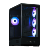 CARCASA Zalman P50 DS, middle tower, gaming, fara sursa, suporta 10xfan, 4xfan inclus, PSU shroud, USB 3.1 gen1 x 2, audio+mic, 7 sloturi expansiune, negru