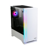 CARCASA Zalman S5, middle tower, gaming, fara sursa, suporta 8xfan, 2xfan inclus, PSU shroud, USB 3.1 gen1 x 1, USB 2.0 x 2, audio+mic, 7 sloturi expansiune, alb