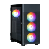 CARCASA Zalman S5 Neo, middle tower, gaming, fara sursa, suporta 11xfan, 4xfan inclus, PSU shroud, USBx2, audio+mic, 7 sloturi expansiune, negru