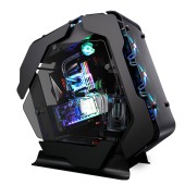 CARCASA Zalman Z-Machine, middle tower, gaming, fara sursa 5xfan inclus USB Type-C x 1, USBx4, audio+mic, 7 sloturi expansiune, negru