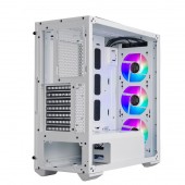 CARCASE Cooler Master TD500 MESH V2 white, U3x2,U3.1type Cx1,CNC TG,w/hub,CF120 ARGBx3,white,PSU cover,mesh
