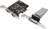 CARD adaptor LOGILINK, PCI-Express la 2 x SERIAL DB9M.+ 1 x PARALEL