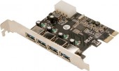 CARD adaptor LOGILINK, PCI-Express la 4 x USB3.0