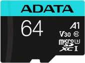 CARD MicroSD ADATA, 64 GB, microSDHC, clasa 10, standard UHS-I U3