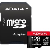 CARD MicroSD Adata SDXC High Endurance 128GB adaptor SD inclus