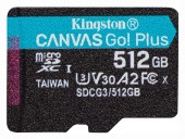 CARD MicroSD KINGSTON, 512 GB, MicroSD, clasa 10, standard UHS-I U3