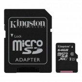 CARD MicroSD KINGSTON, 64 GB, microSDXC, clasa 10, standard UHS-I U1
