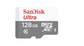 CARD MicroSD SANDISK, 128 GB, MicroSD, clasa 10, standard UHS-I U1