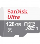 CARD MicroSD SANDISK, 128 GB, MicroSDXC, clasa 10, standard UHS-I U1