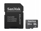 CARD MicroSD SANDISK, 32 GB, microSDHC, clasa 4
