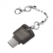 CARD READER extern LOGILINK, interfata USB Type C, citeste/scrie: micro SD; plastic, negru