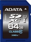 CARD SD ADATA, 64 GB, SDXC, clasa 10, standard UHS-I U1