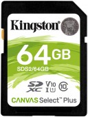 CARD SD KINGSTON, 64 GB, SDHC, clasa 10, standard UHS-I U1