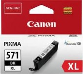 Cartus Cerneala Original Canon Black, CLI-571XLBK, pentru MG5750|5751|6850|6851|7750|7751|7752|TS5050|6050|8050|9050, 11ml