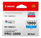 Cartus Cerneala Original Canon Cyan, PFI-1000C, pentru IPF PRO-1000