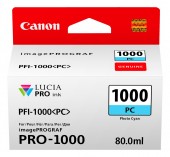 Cartus Cerneala Original Canon Light Cyan, PFI-1000PC, pentru IPF PRO-1000