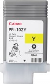 Cartus Cerneala Original Canon Yellow, PFI-102Y, pentru LP17|LP24|iPF500|iPF6X0|iPF7X0
