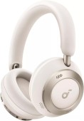 Casti Anker Soundcore Space One Pro, Over-Ear, utilizare multimedia, Bluetooth 5.3, 4 x mic, durata baterie pana la 60 ore, pliabile, ANC, alb, - 0194644186838