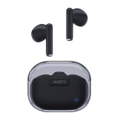 Casti Aukey MoveAir EP-M2, TWS, utilizare smartphone, Bluetooth 5.3, 2 x mic, durata baterie pana la 20 ore, difuzor 13mm, touch control, negru, - 689323786268