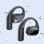CASTI Baseus Bowie Eli 2i Fit Open-Ear True Wireless, on ear, pt smartphone, microfon pe casca, conectare prin Bluetooth 6.0, negru  - 6932172696931