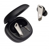 CASTI Edifier, wireless, intraauriculare - butoni, pt smartphone, microfon pe casca, conectare prin Bluetooth 5.0, negru / argintiu