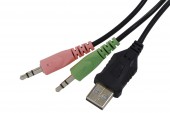 CASTI gaming Spacer RGB, cu fir, standard, utilizare gaming, microfon pe brat, conectare prin USB & Jack 3.5 mm x 2, iluminare RGB, negru
