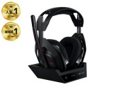 Casti Gaming Wireless Logitech ASTRO A50 Gen 5 + Statie cu PLAYSYNC Audio, LIGHTSPEED/USB, Autonomie 24 ore, Microfon, Multiplatforma
