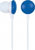 CASTI Gembird, cu fir, intraauriculare, utilizare MP3, smartphone, microfon nu, conectare prin Jack 3.5 mm, negru / albastru