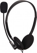 CASTI Gembird, cu fir, standard, utilizare multimedia, call center, microfon pe brat, conectare prin Jack 3.5 mm x 2, negru